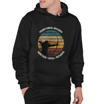 Traditional Archery Vintage Trad Bow Archers Hoodie