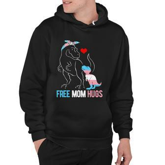 Trans Free Mom Hugs Dinosaur Rex Mama Transgender Pride Gift Hoodie - Monsterry UK