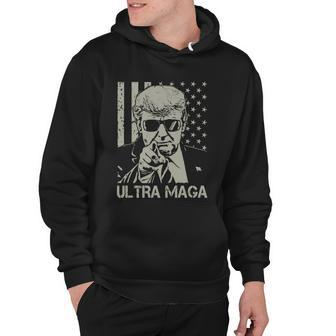 Ultra Maga Shirt Funny Anti Biden Us Flag Pro Trump Trendy Tshirt V2 Hoodie - Monsterry UK
