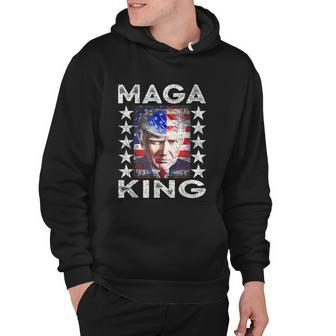 Ultra Mega King Trump Vintage American Us Flag Anti Biden V2 Hoodie - Monsterry