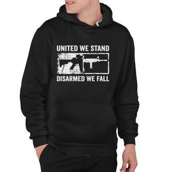 United We Stand Disarmed We Fall Pro Gun Rights Ar Hoodie - Monsterry