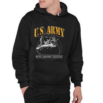 US Army Tank Duty Honor Loyalty Hoodie - Monsterry