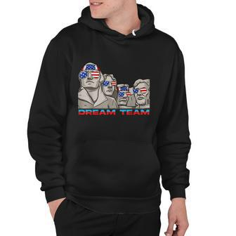 Usa Dream Team Presidents Mount Rushmore Funny 4Th Of July Hoodie - Monsterry AU