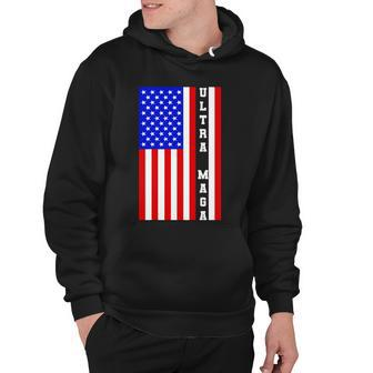 Usa Flag United States Of America Ultra Maga Trump Hoodie - Monsterry AU