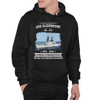 Uss Oldendorf Dd 972 Front Style Hoodie - Monsterry