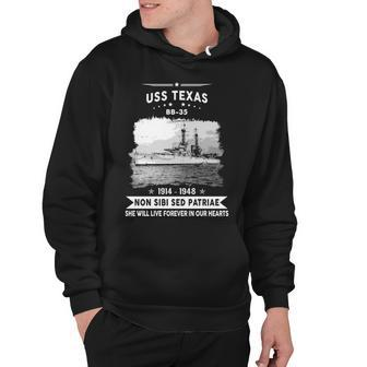 Uss Texas Bb 35 Battleship Hoodie - Monsterry