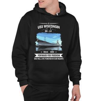 Uss Wisconsin Bb Hoodie - Monsterry