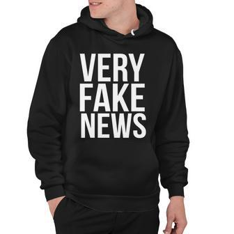 Very Fake News Funny Donald Trump Hoodie - Monsterry