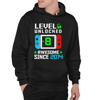 Video Game Level 8 Unlocked 8Th Birthday Hoodie - Monsterry
