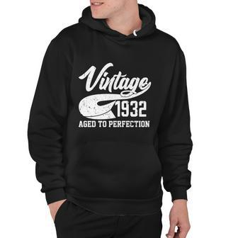 Vintage 1932 Aged To Perfection 90Th Birthday Hoodie - Monsterry AU