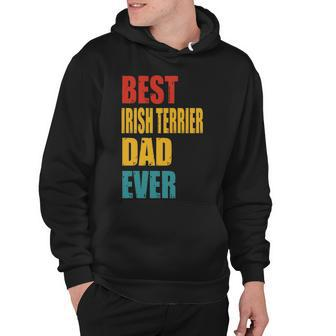 Vintage Best Irish Terrier Dad Ever Hoodie - Thegiftio UK
