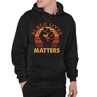 Vintage Distressed Black Lives Matter Fist Hoodie - Monsterry UK