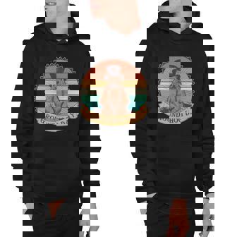 Vintage Groundhog Day Emblem Men Hoodie - Thegiftio