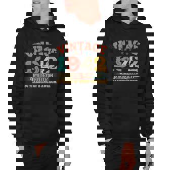 Vintage Limited Edition 1942 80 Years Of Being Awesome Birthday Men Hoodie