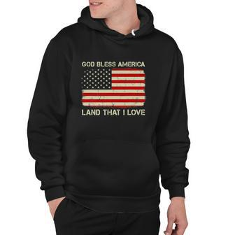 Vintage Old American Flag God Bless America For 4Th Of Flag Hoodie - Monsterry