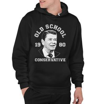 Vintage Ronald Reagan Old School Conservative Hoodie - Monsterry DE