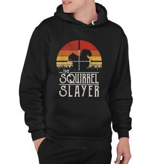 Vintage Sunset Retro Style Squirrel Hunting Squirrel Slayer Tshirt Hoodie - Monsterry