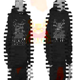 Vintage Traditional Color Kwanzaa Holiday Kinara V2 Hoodie - Thegiftio