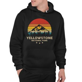 Vintage Yellowstone - National Park Retro Souvenir Hoodie - Thegiftio UK