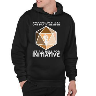 We All Roll For Initiative Dnd Dice Blm Hoodie - Monsterry DE