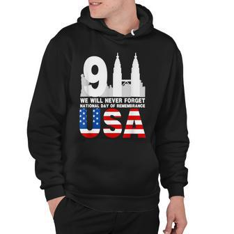 We Will Never Forgetnational Day Of Remembrance Patriot 911 Hoodie - Thegiftio UK