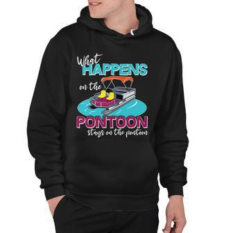 What Happens On The Pontoon Stays On The Pontoon Hoodie - Monsterry UK