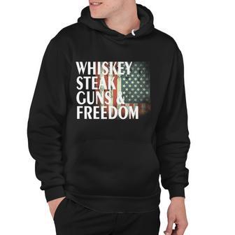 Whiskey Steak Guns And Freedom Tshirt Hoodie - Monsterry DE