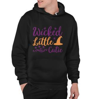 Wicked Little Cutie Witch Hat Halloween Quote Hoodie - Monsterry