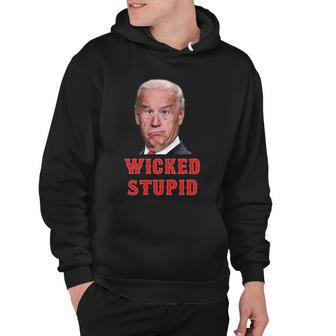 Wicked Stupid Funny Joe Biden Boston Hoodie - Monsterry