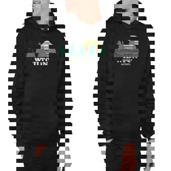 Wilton Ct Vintage Throwback Tee Retro 70S Design Hoodie | Mazezy