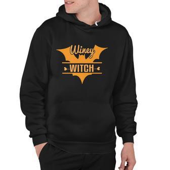 Winey Witch Bat Halloween Quote Hoodie - Monsterry DE