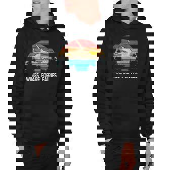 Wings Are For Fairies Funny Helicopter Pilot Retro Vintage Hoodie | Mazezy