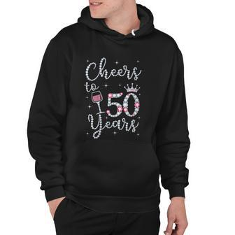 Women Gift Cheers To 50 Years 1969 50Th Birthday Gift For Womens Hoodie - Monsterry DE