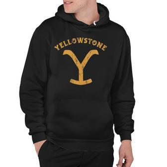 Womens Vintage Yellowstone National Park Faded & Distressed Hoodie - Thegiftio UK