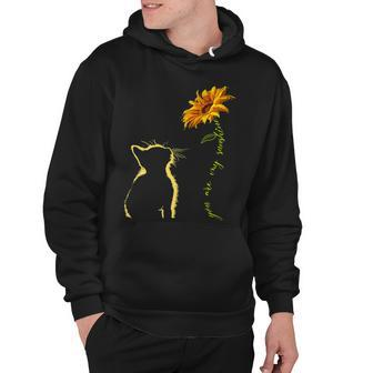 You Are My Sunshine Cat Sunflower Hoodie - Monsterry