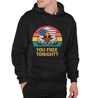 You Free Tonight Bald Eagle Mullet Usa Flag 4Th Of July Gift V2 Hoodie - Monsterry DE