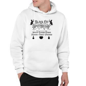 Black Cat Apothecary Funny Halloween Cats Hoodie - Seseable