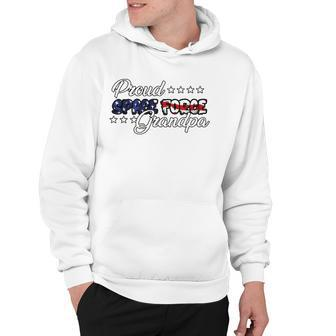 Bold Flag Proud Space Force Grandpa Hoodie | Mazezy