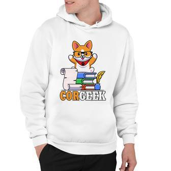 Corgeek Cute Educated Corgi Tshirt Hoodie - Monsterry DE
