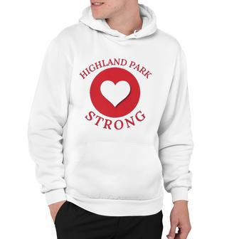 Highland Park Strong Chicago Heart Supporting Hoodie - Thegiftio UK