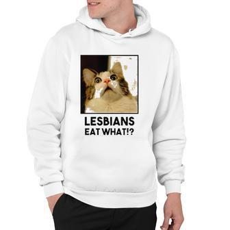 Lesbian Eat What Funny Cat Hoodie | Mazezy