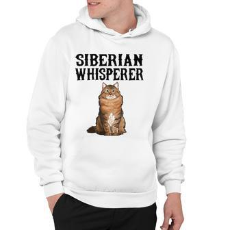 Siberian Whisperer Funny Cat Lover Gift Hoodie | Mazezy