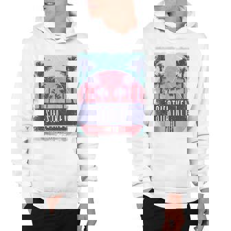 Siesta Key Beach Florida Fl Vintage Vaporwave Retro 80S Hoodie - Thegiftio