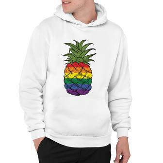 Lgbtq Pineapple Pride Gay Lesbian Pride Pineapple Funny Gift Hoodie - Monsterry DE