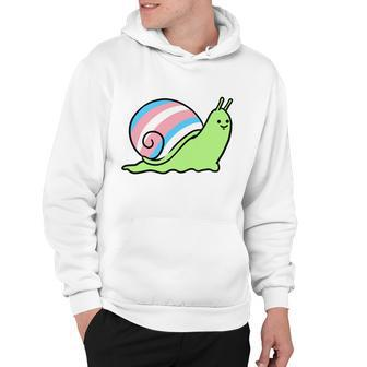 Trans Pride Snail Transgender Gift Hoodie - Monsterry