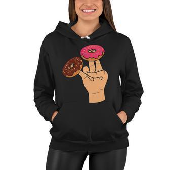 2 In The Pink 1 In The Stink Dirty Humor Donut Women Hoodie - Thegiftio UK