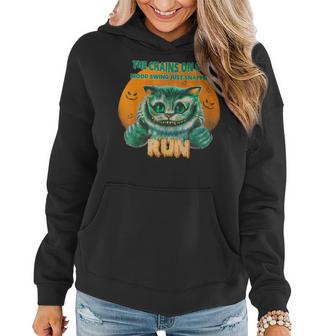 Halloween Cat The Chains On My Mood Swing Just Snapped Run  V2 Women Hoodie