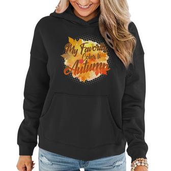 My Favorite Color Is Autumn Graphic Design Printed Casual Daily Basic Women Hoodie
