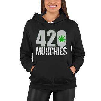 420 Munchies Weed Leaf Women Hoodie - Monsterry
