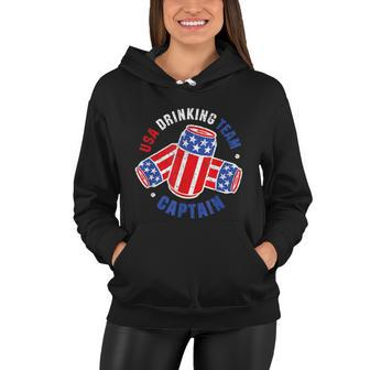 4Th Of July Beer Can Flag Usa Drinking Team Women Hoodie - Monsterry